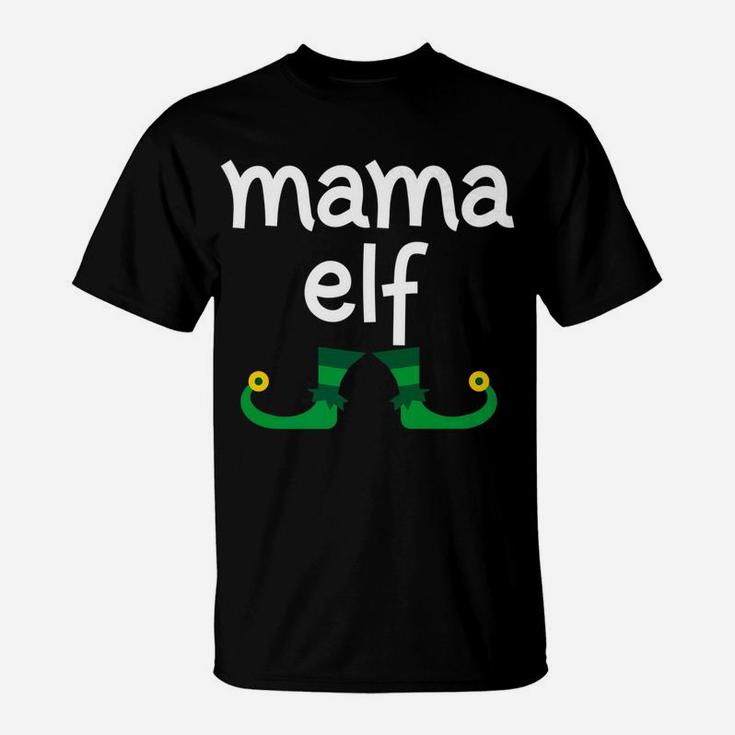 Mama Elf Funny Christmas Elf Costume T-Shirt