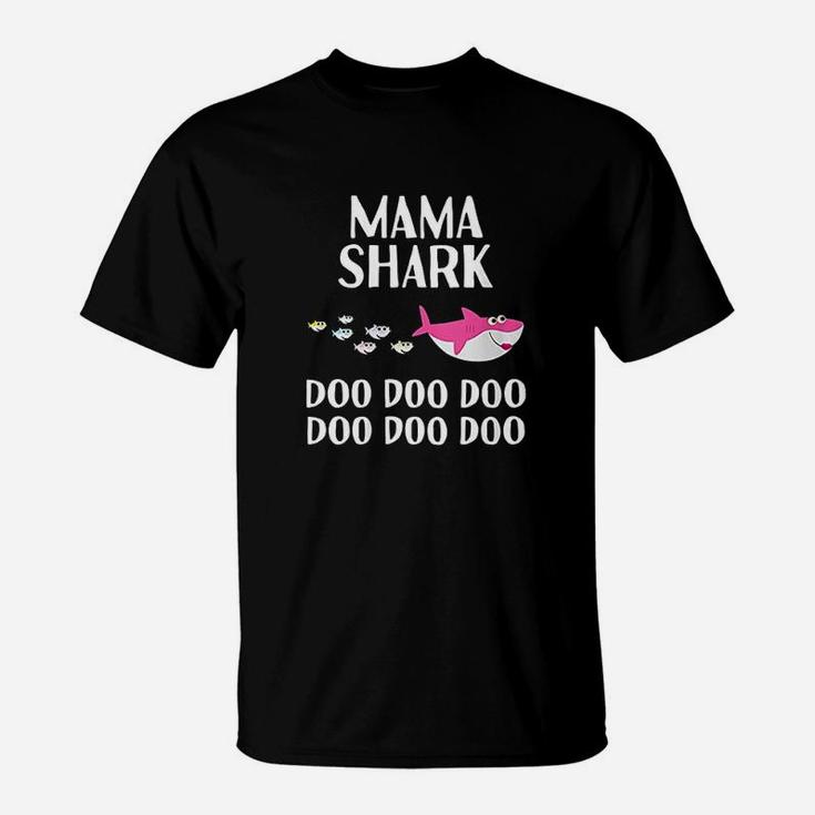 Mama Shark Doo Doo Gift For Mom Mothers Day Christmas T-Shirt