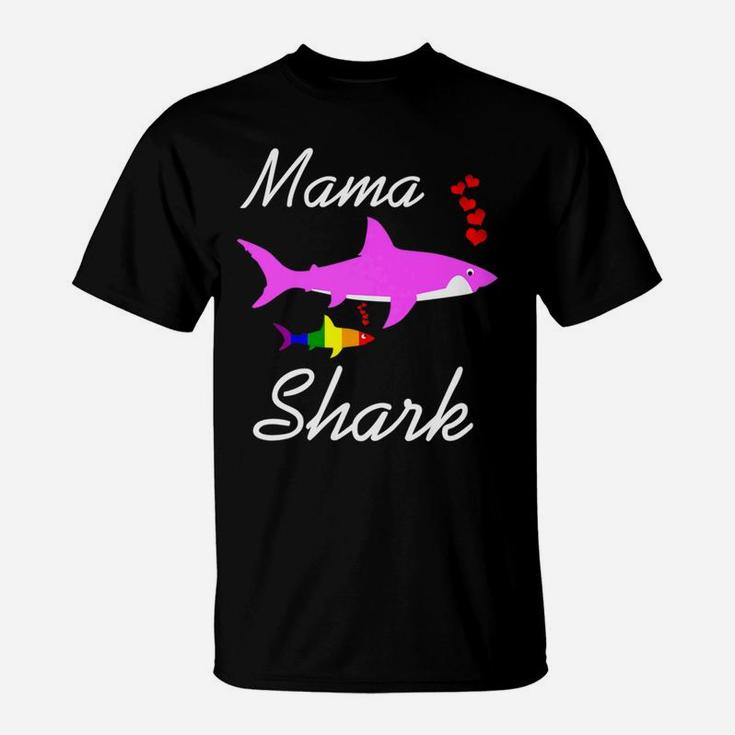 Mama Shark Protect Your Lgbt Son Or Daughter T-Shirt