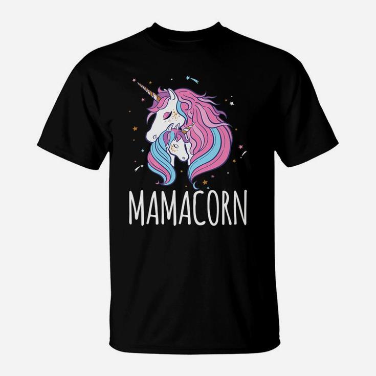 Mamacorn Mama Unicorn Mom And Baby Gift T-Shirt