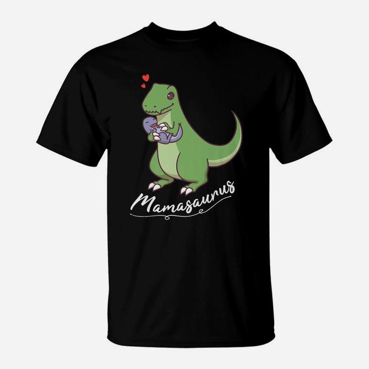 Mamasaurus Rex Mom Trex Mothers Day Dinosaur Pun T-Shirt