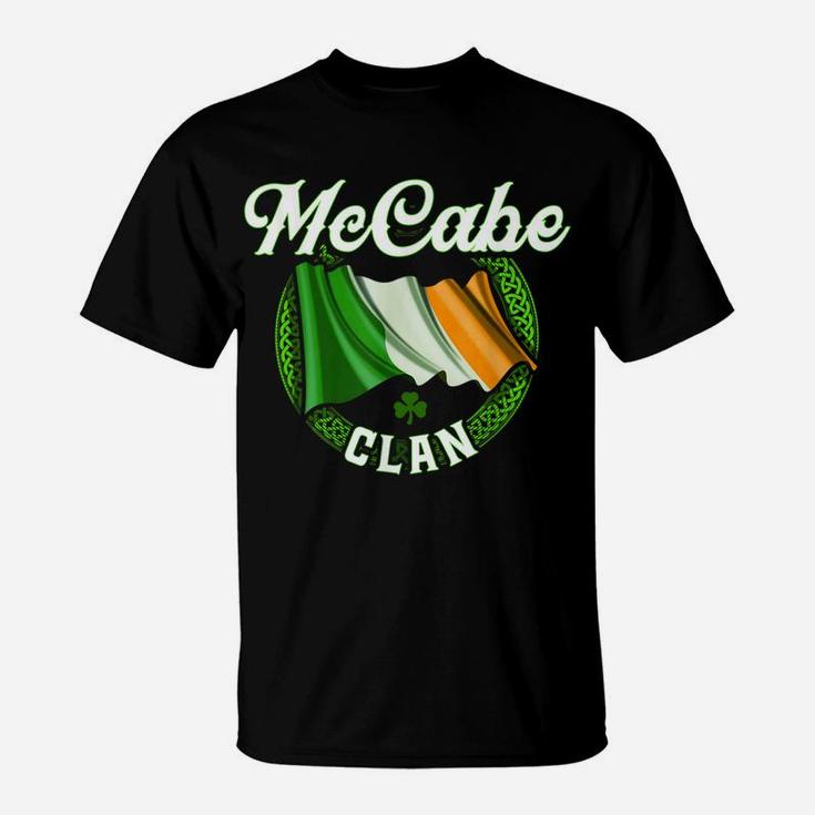 Mccabe Surname Irish Last Name Ireland Flag T-shirt T-Shirt