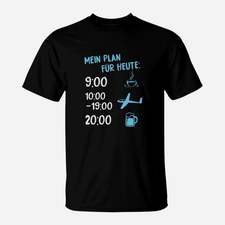 Mein Plan-Pelz-Heute-Gleiten- T-Shirt