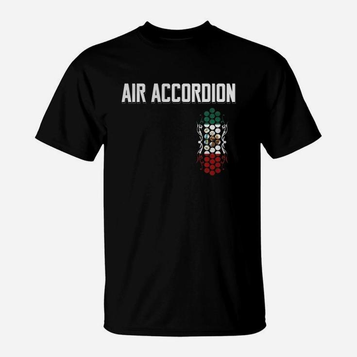 Mens Air Accordion Mexico Black Tshirt From Accordion Mexico T-Shirt