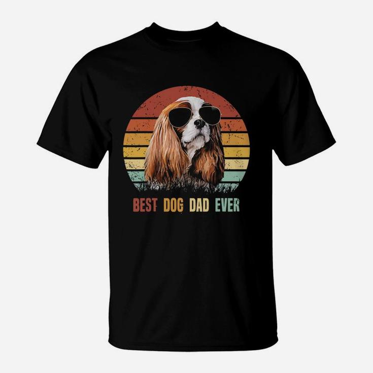 Mens Best Dog Dad Ever Cavalier King Charles Spaniel T-Shirt