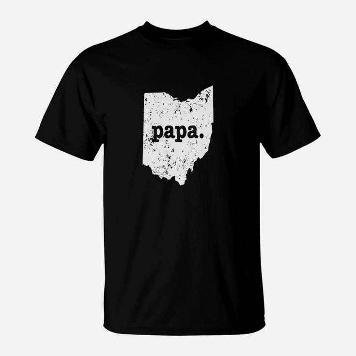 Mens Best Papa Shirt Ohio T Shirt Funny Grandpa Shirt T-Shirt
