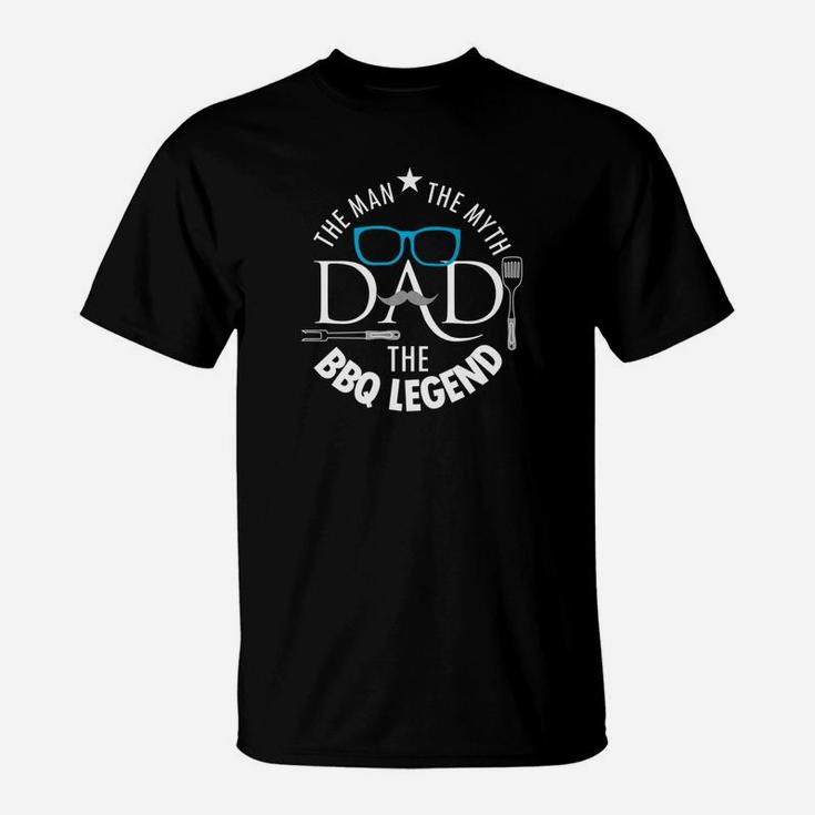 Mens Dad The Man The Myth The Bbq Legend Gift Fathers Day Grill Premium T-Shirt