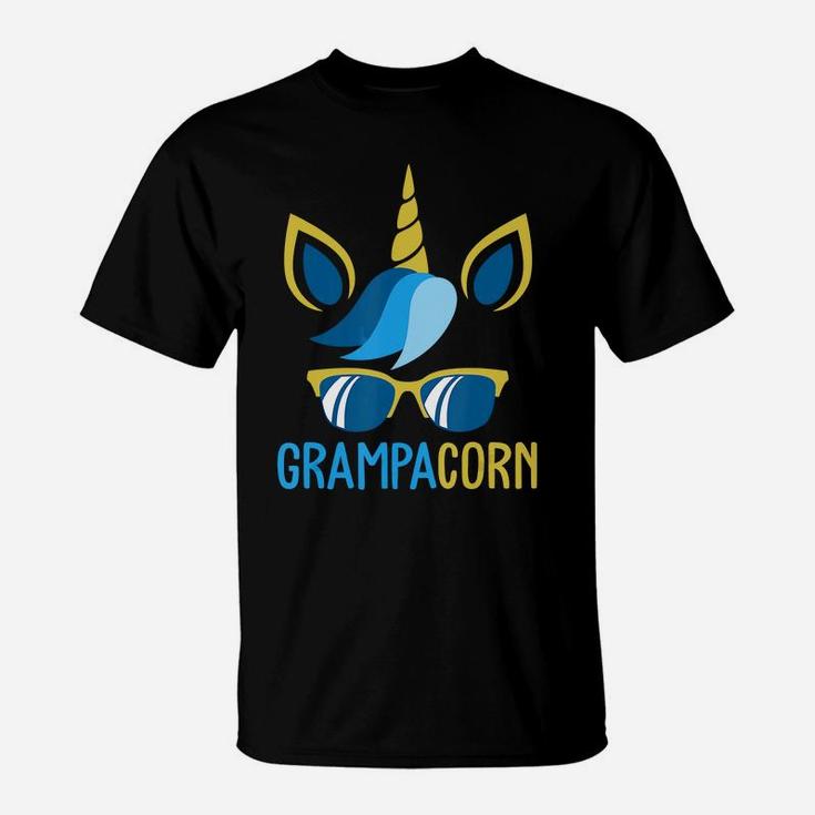 Mens Grampacorn Family Grampa Father's Day Unicorn T-shirt T-Shirt