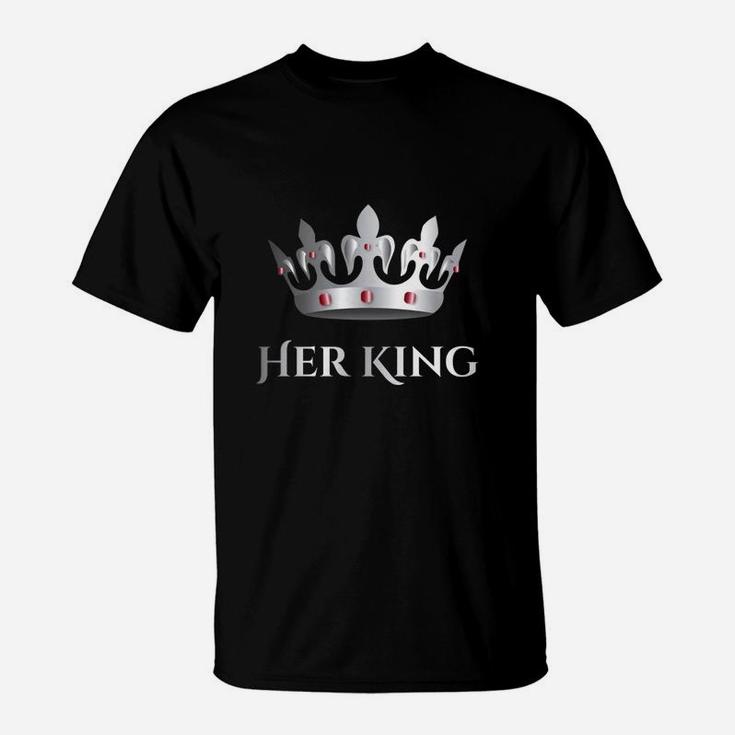 Mens Her King And His Queen Shirts Matching Couple Outfits T-Shirt