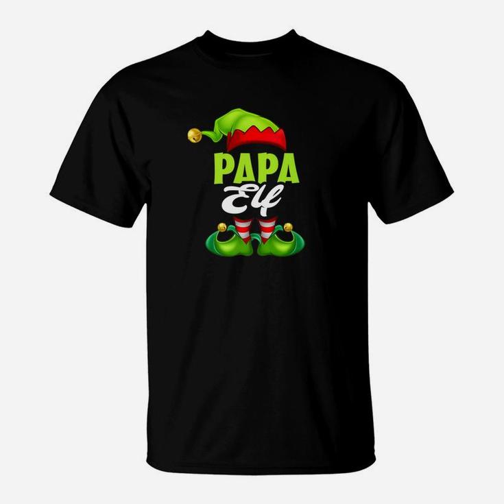 Mens Papa Elf Funny Merry Christmas Costume Gif T-Shirt