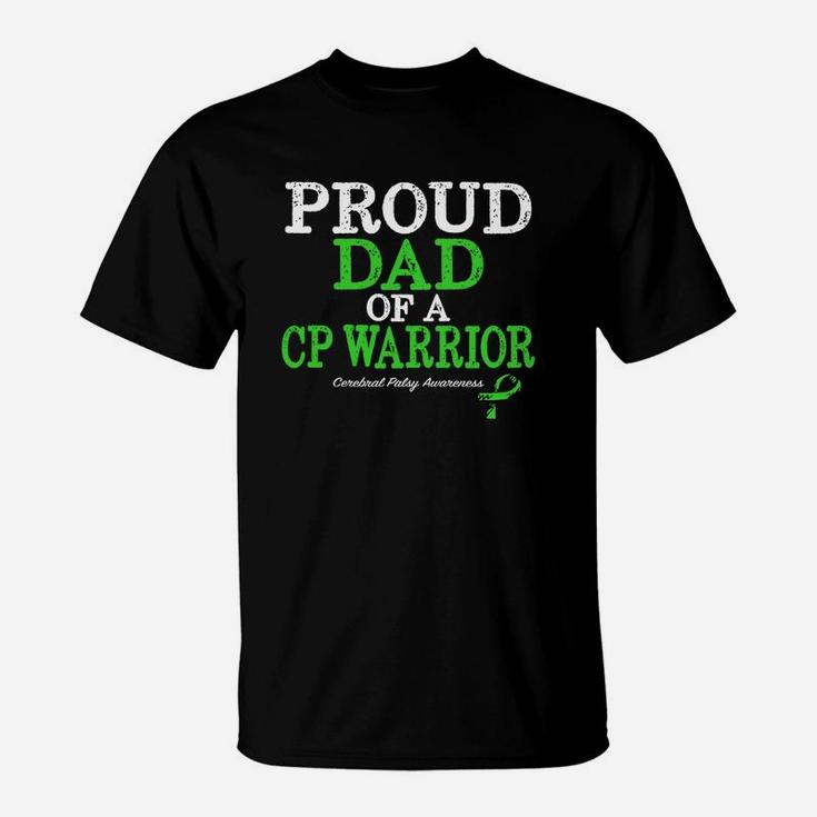 Mens Proud Dad Cerebral Palsy Awareness T-Shirt