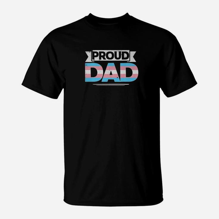 Mens Proud Dad Transgender Lgbt Fathers Day Gifts T-Shirt