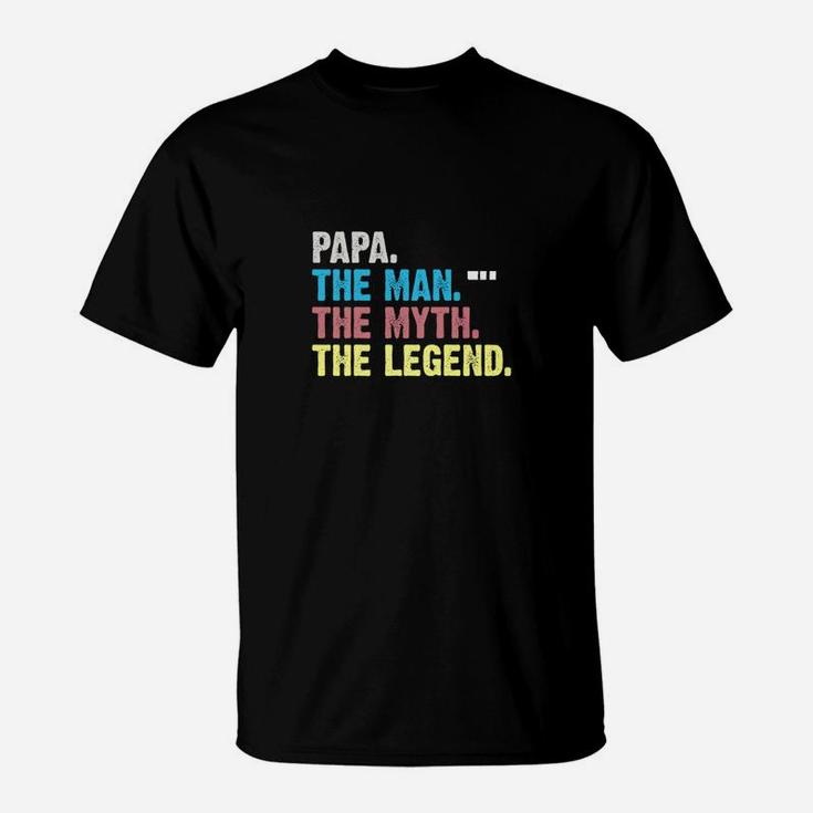 Mens The Man The Myth The Legend Shirt For Mens Papa Dad T-Shirt