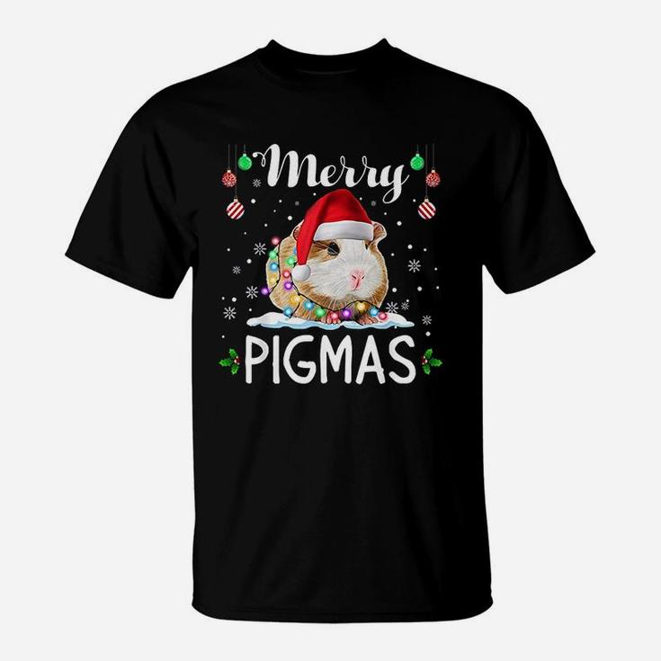Merry Pigmas Funny Christmas Santa Guinea Pig Lover T-Shirt