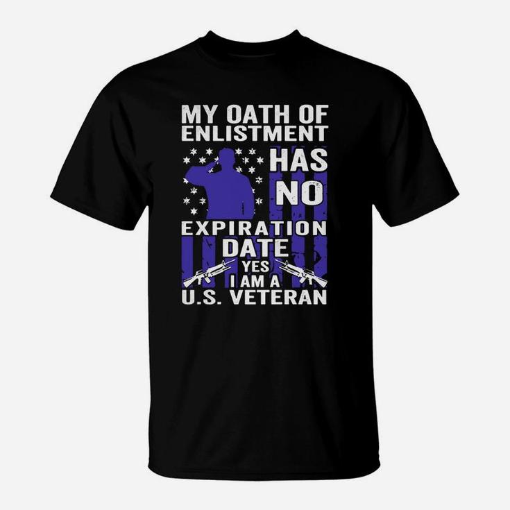 Military, Us Veterans Oath Of Enlistment T-Shirt