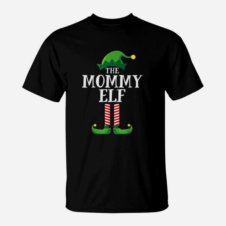 Mommy Elf Matching Family Group Christmas Party Pajama T-Shirt
