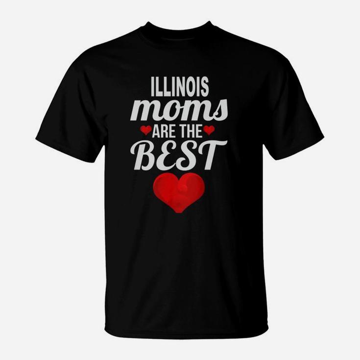 Moms From Illinois Are The Best US States Mothers Day Gift T-Shirt