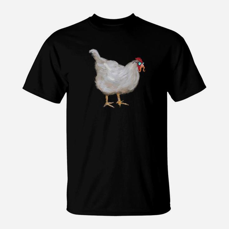 Mother Clucking Chicken In Disguise With Mustache T-Shirt