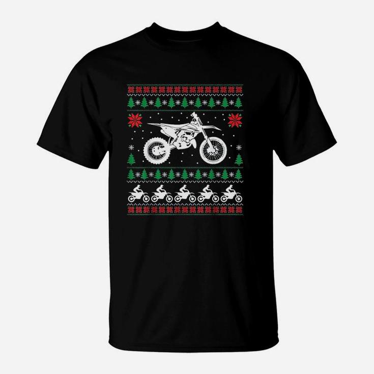 Motorcycle Ugly Christmas T-Shirt