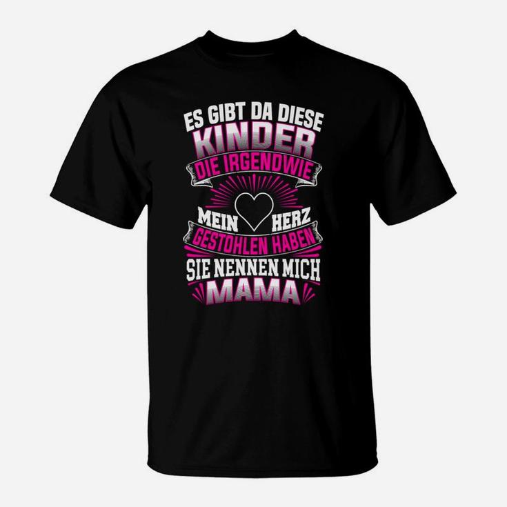 Mutter Mama Kinder Herz T-Shirt