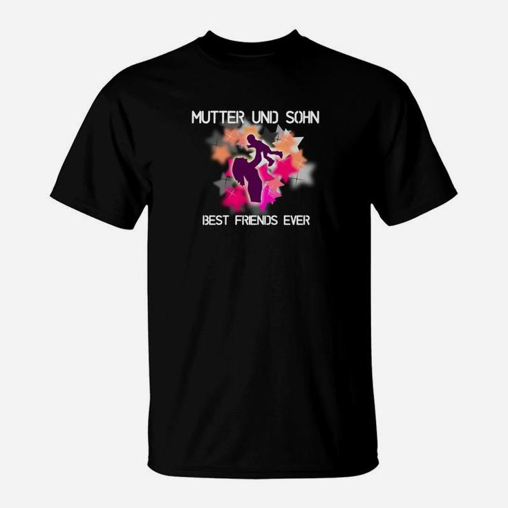 Mutter und Sohn Best Friends Forever T-Shirt, Herz & Puzzle Design