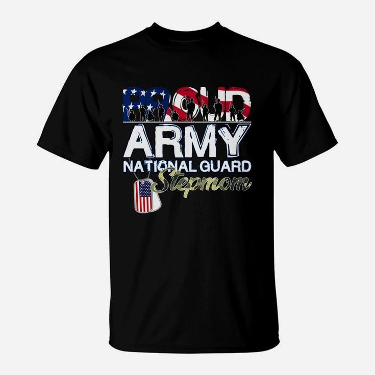 National Freedom Day Proud Army National Guard Stepmom T-Shirt