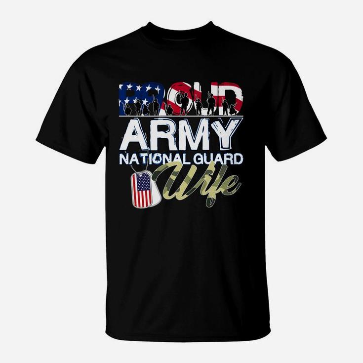 National Freedom Day Proud Army National Guard Wife T-Shirt