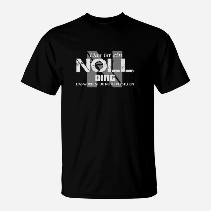 Nerd Ding Schwarzes T-Shirt mit Schriftzug, Geek Style Tee