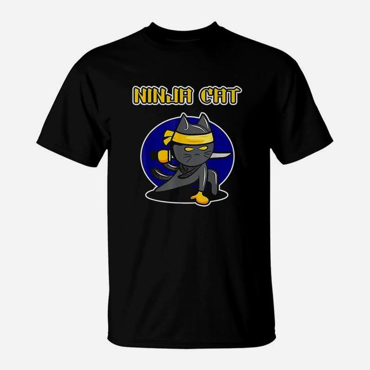 Ninja Cat For Men And Women Cool Ninja Cat T-Shirt