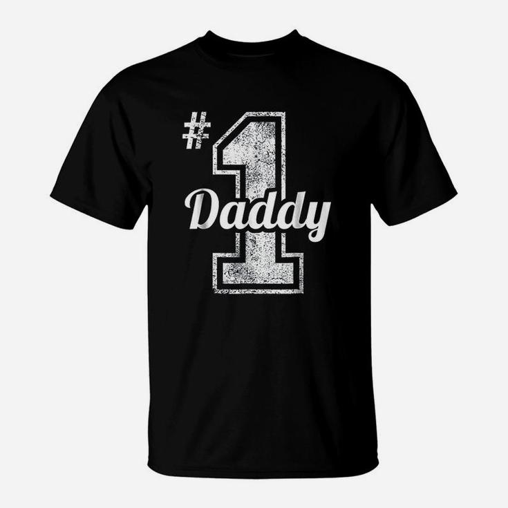 Number 1 Daddy Fathers Day, best christmas gifts for dad T-Shirt