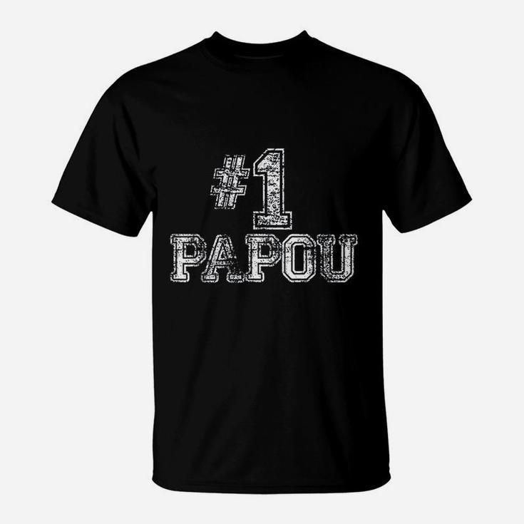 Number One Fathers Day Papou, best christmas gifts for dad T-Shirt