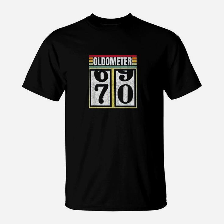 Oldometer 69 70 Years Old Automotive Enthusiasts Bday T-Shirt