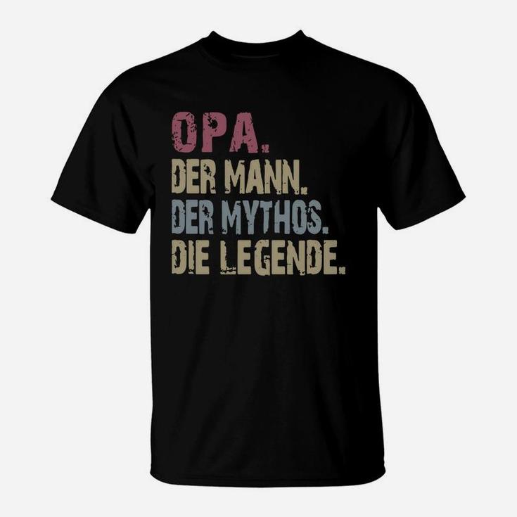Opa Der Mann Der Mythos Die Legende Vintage Shirt T-Shirt
