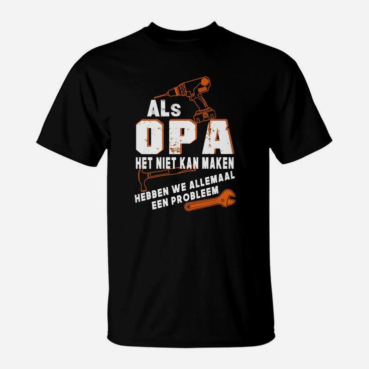 Opa T-Shirt mit Spruch Wenn Opa es nicht reparieren kann, Ideales Geschenk für Großväter