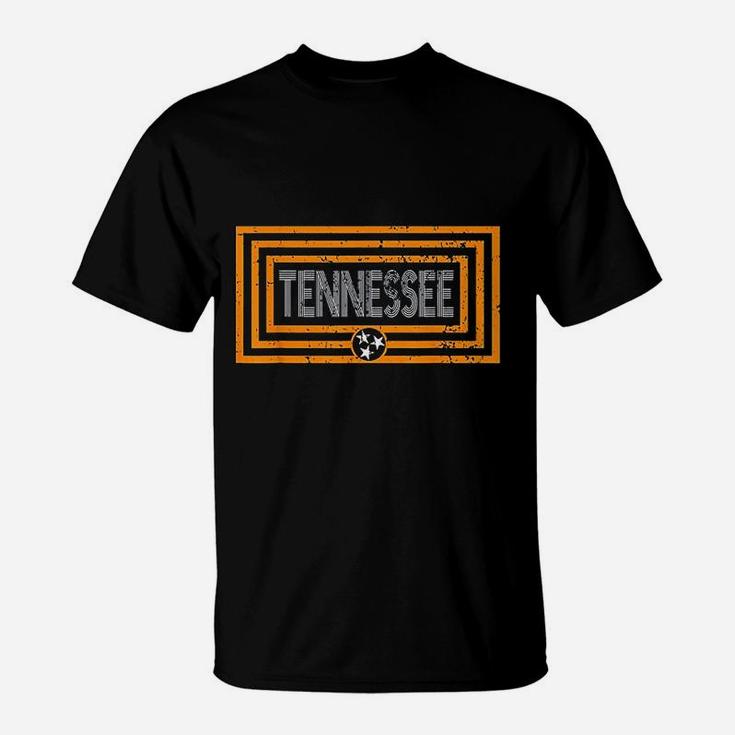 Orange White Tennessee State Flag Retro Vintage Tennessee T-Shirt