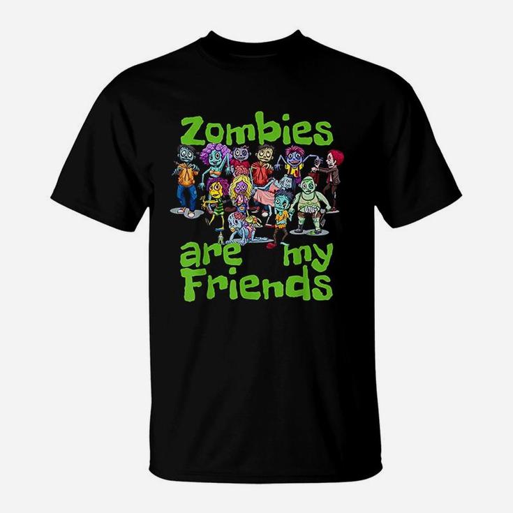 Original Zombies Are My Friends Halloween T-Shirt