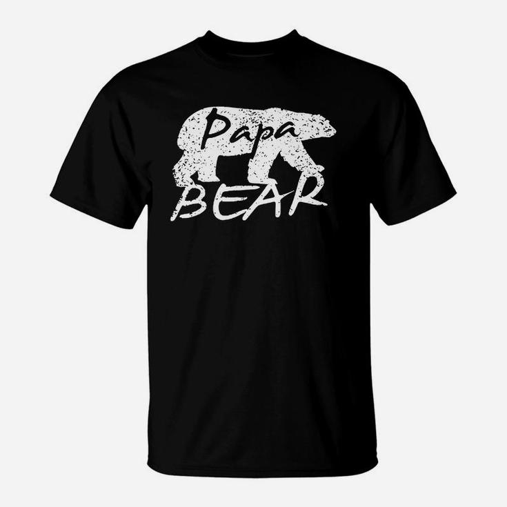 Papa Bear T Shirt For Dads Fathers - Father Day Gift T-Shirt