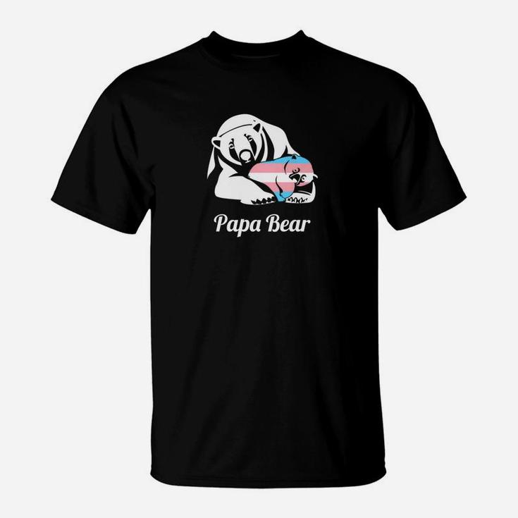 Papa Bear Transgender Daddy Lgbtq Gift Cute T-Shirt