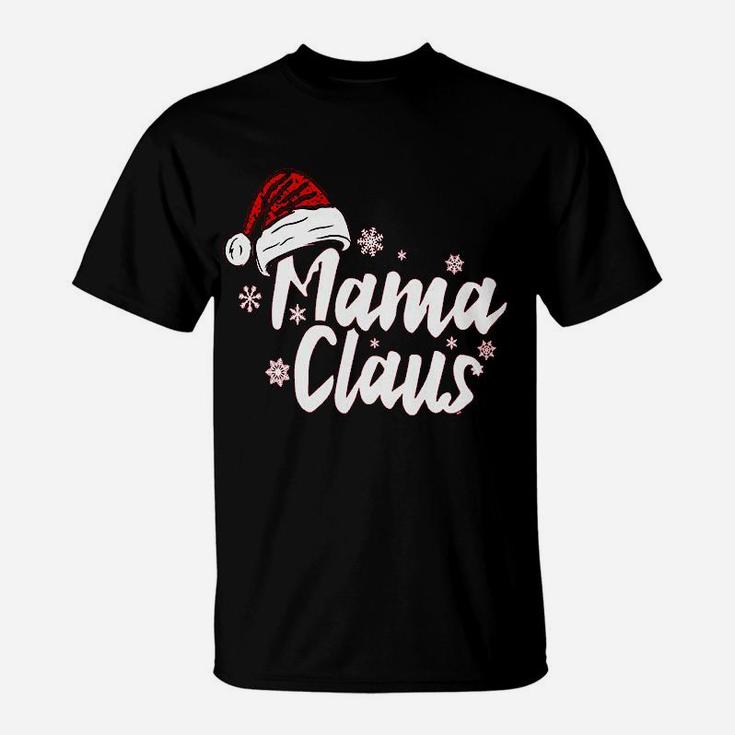 Papa Claus And Mama Claus Santa Hat Christmas T-Shirt