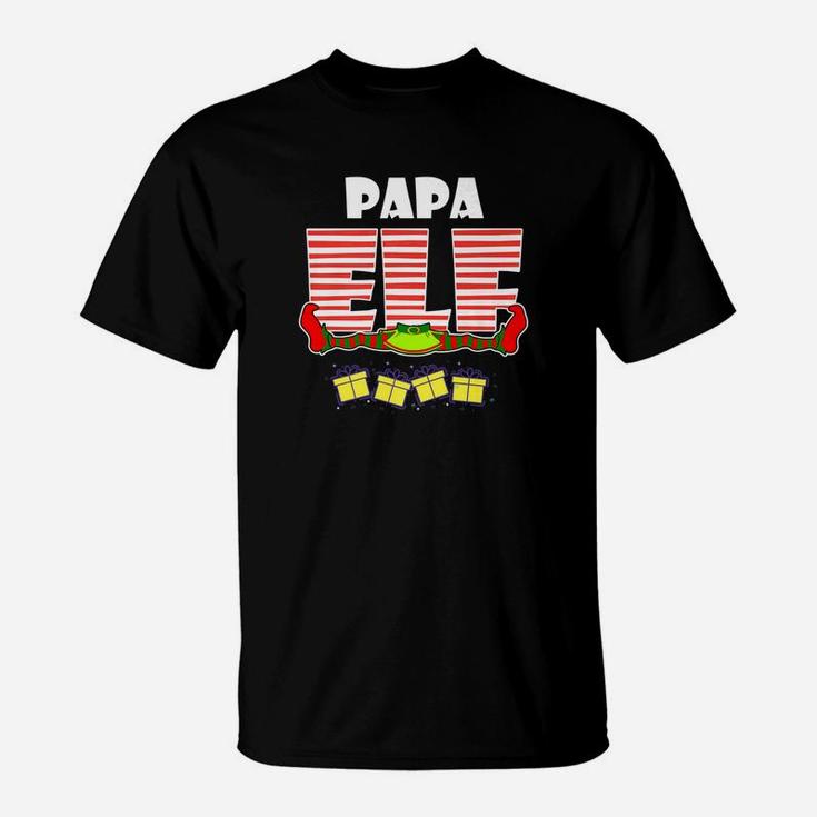 Papa Elf Matching Family Christmas Holiday T-Shirt
