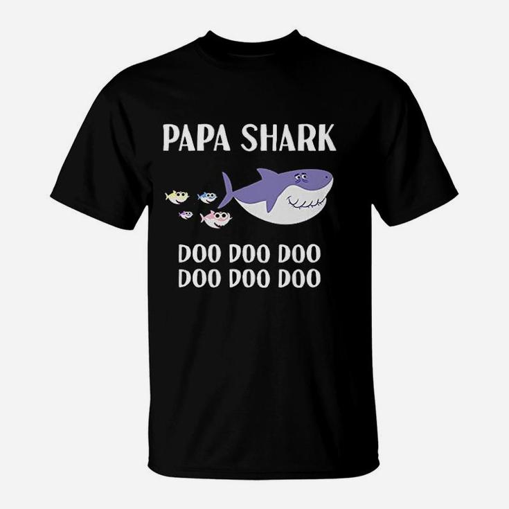 Papa Shark Papa Gifts, dad birthday gifts T-Shirt