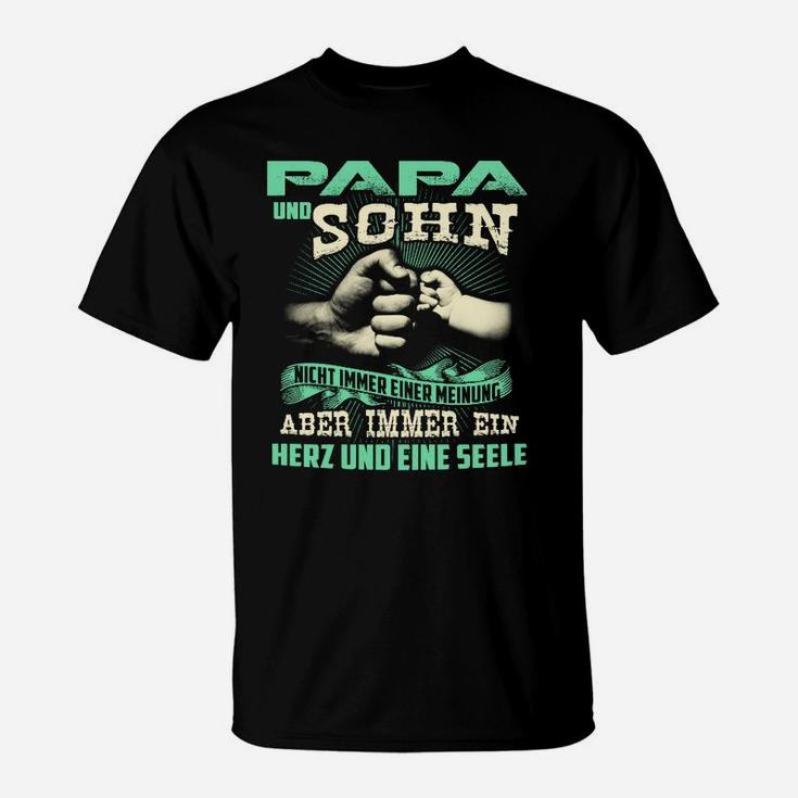 Papa und Sohn Partnershirt, Ein Herz & eine Seele T-Shirt