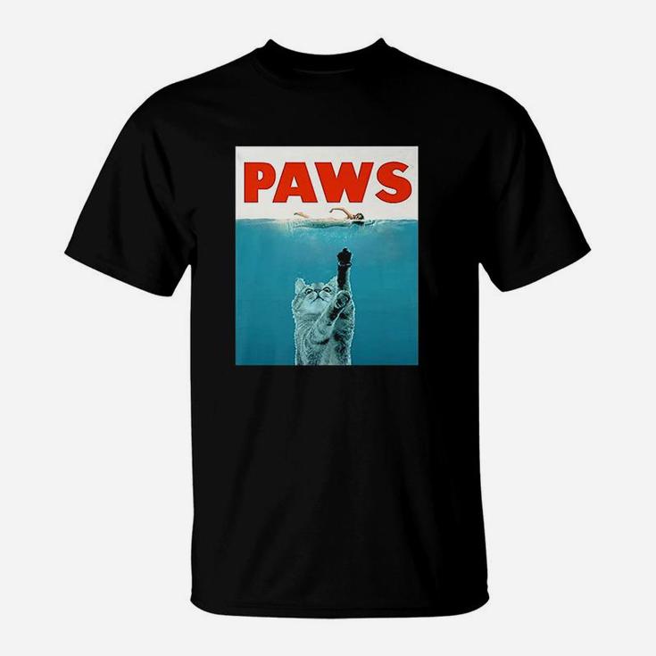 Paws Kitten Meow Parody Funny Cat Lover Gifts T-Shirt