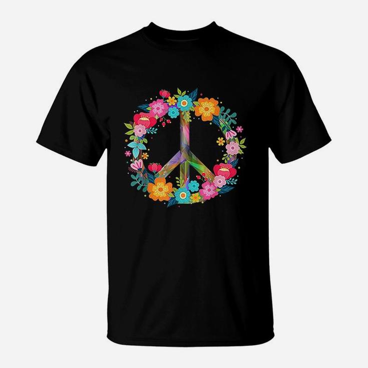 Peace Love Hippie Costume Tie Die 60s 70s T-Shirt