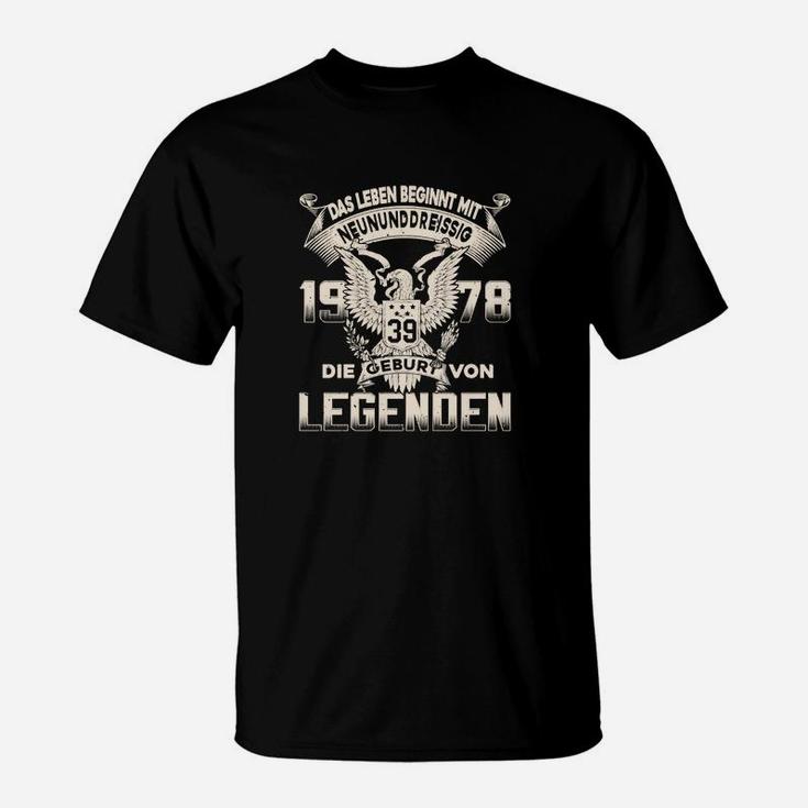 Personalisiertes Geburtsjahr Legenden T-Shirt mit Adler Motiv