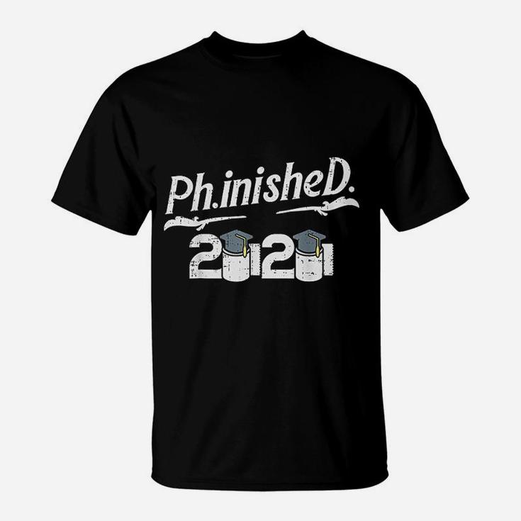 Phinished 2020 Toilet Paper Funny Doctorate Graduation Gift T-Shirt