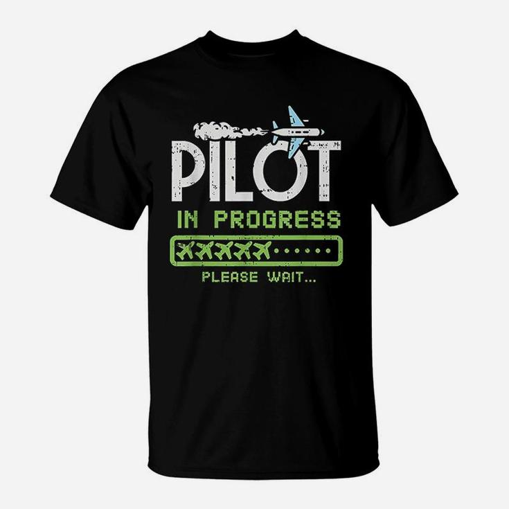 Pilot In Progress Future Pilot Toy Airplane Lovers T-Shirt