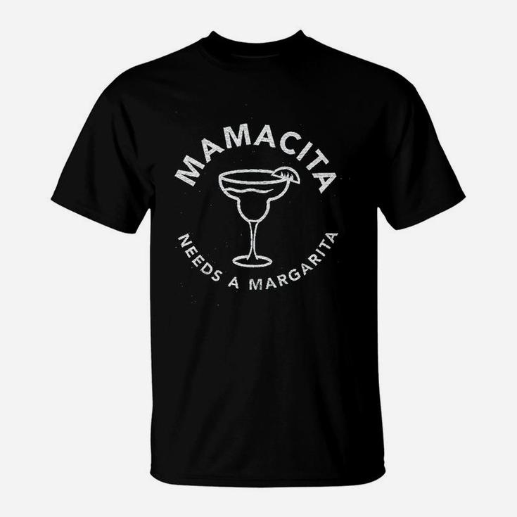 Pineapple Mamacita Needs A Margarita Funny Vacation T-Shirt