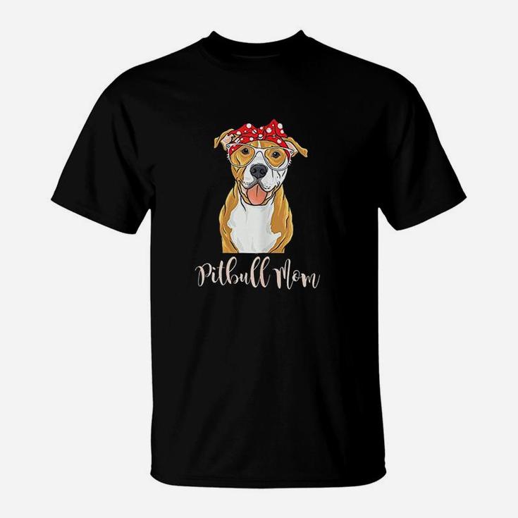 Pitbull Mom Funny Pit Bull Dog T-Shirt
