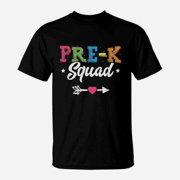 Prek Squad Teacher Student Kids Preschool Back To School T-Shirt